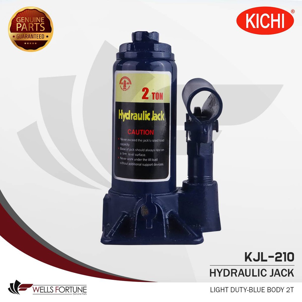 KICHI HYDRAULIC JACK FLOOR JACK BOTTLED JACK LIGHT DUTY BLUE BODY 2