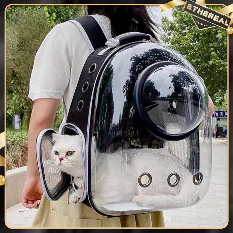 Cat Kitten Carrier Transparent Space Capsule Pet Carrier Puppy Dog Backpack 
