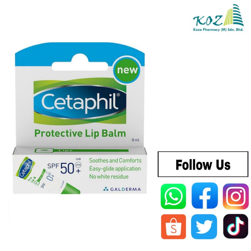 CETAPHIL PROTECTIVE LIP BALM SPF50 8G | Shopee Philippines