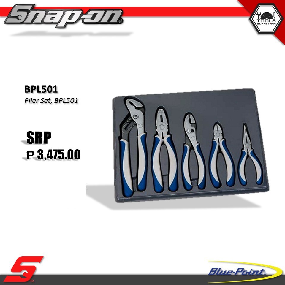 Blue Point PLIERS SET STANDARD 5PC BPBPL501 Shopee Philippines