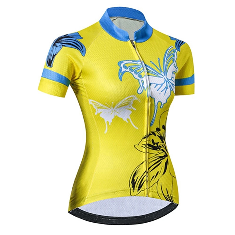 women's blue cycling jersey