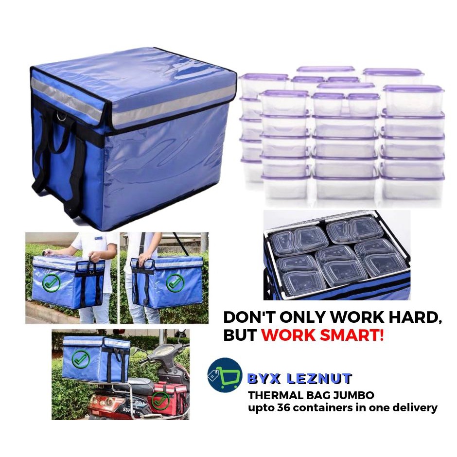 62LM1 Thermal Insulated Bag, Food Business JUMBO Hot Cold, Delivery