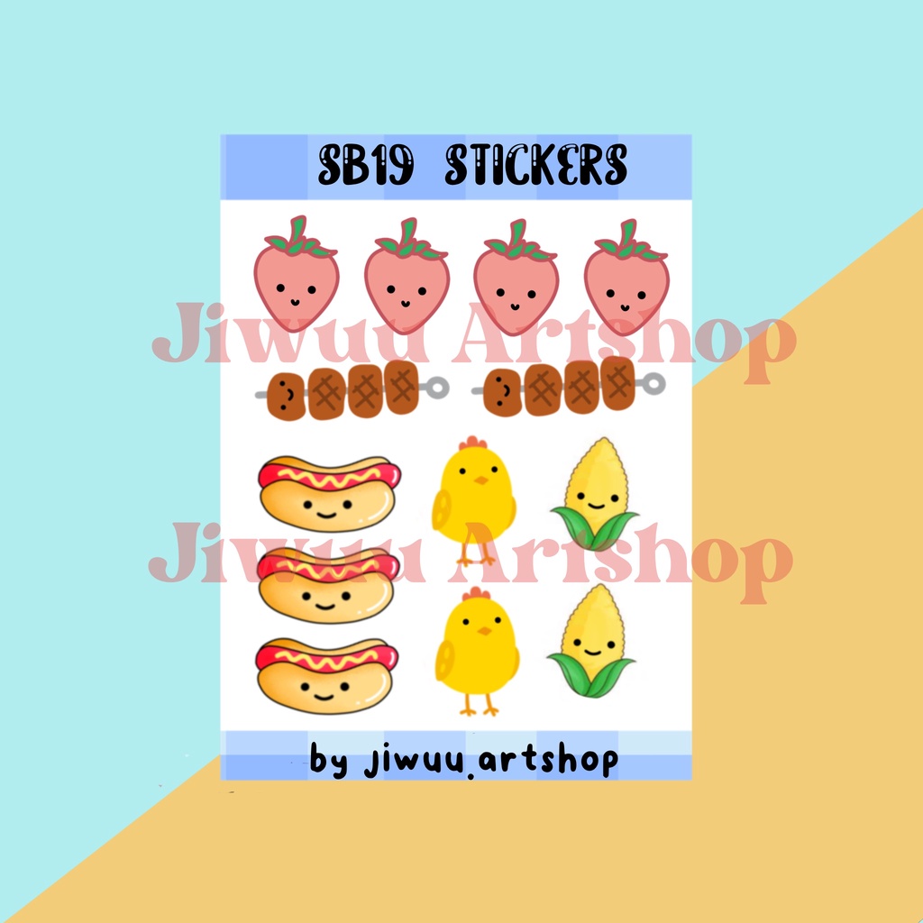 SB19 STICKER SET Scrabooking Planner Journal, Stationery Cute Stickers
