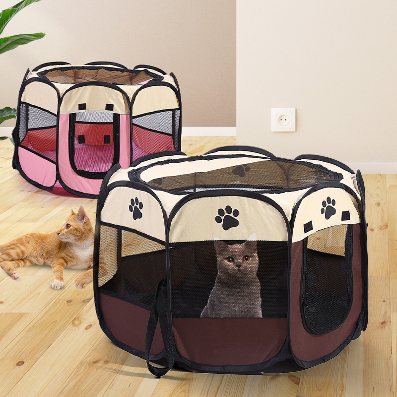 Available Cat Tent Cat Cage House Pet Cage Folding Tent Portable ...