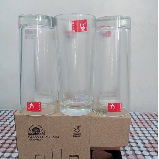 6pcs transparent glasscup baso Y8820