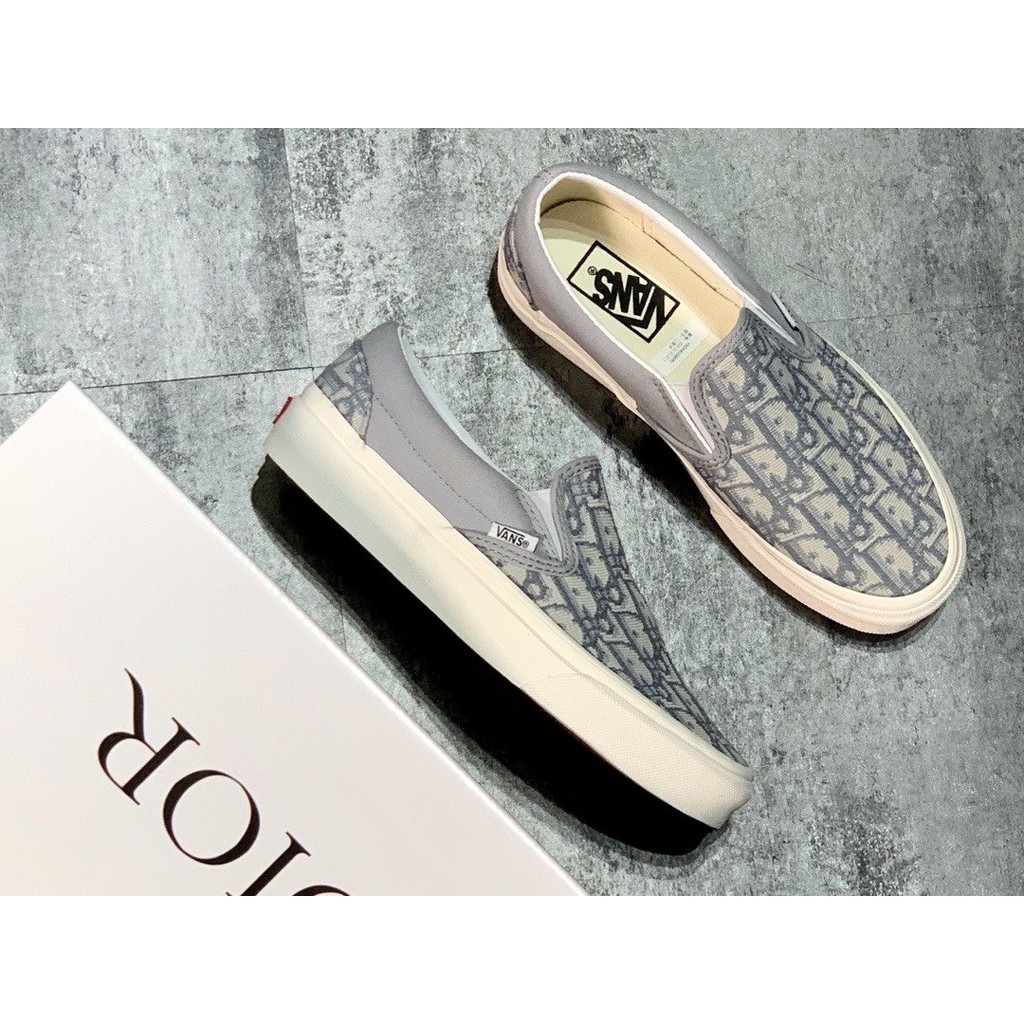 dior slip on vans