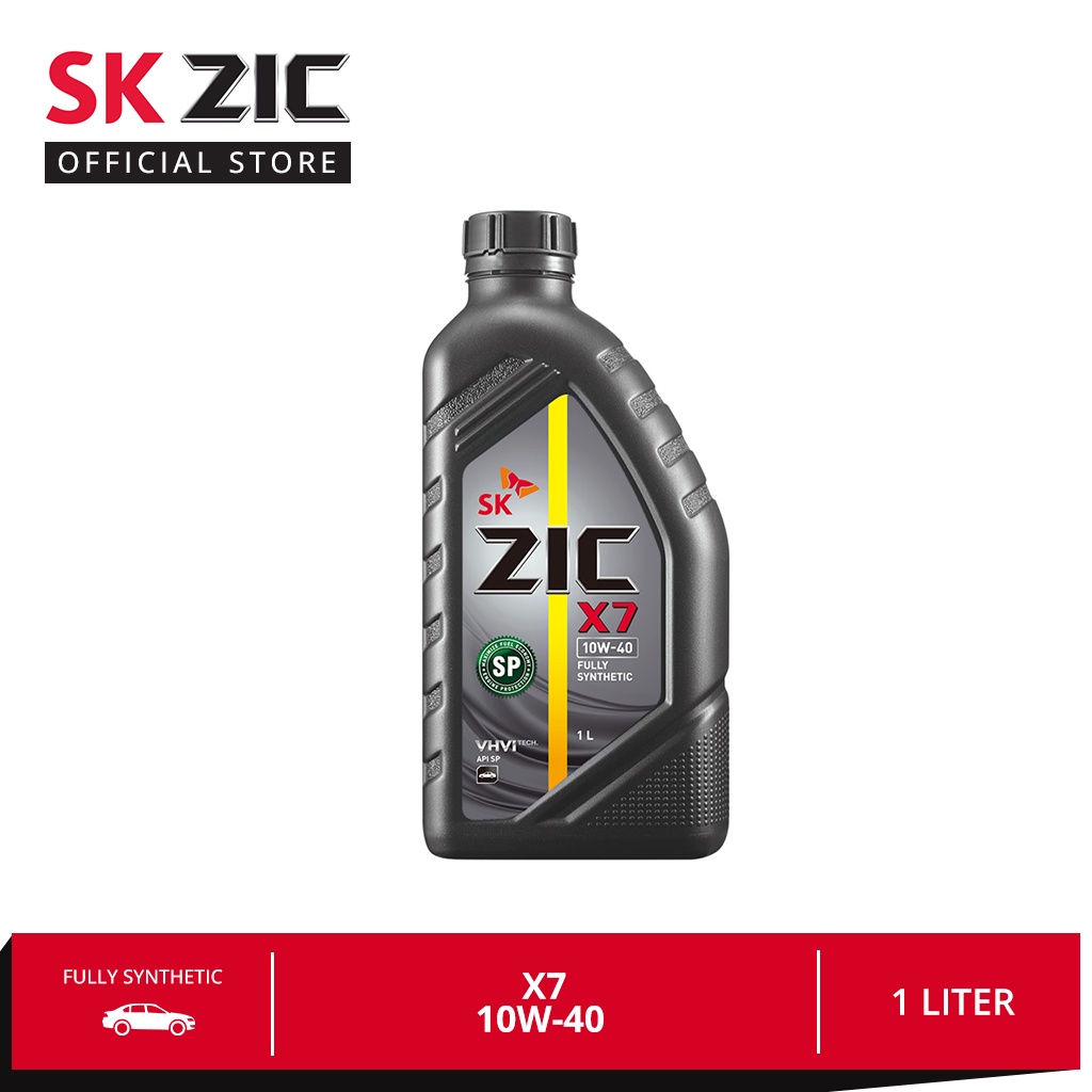 SK ZIC X7 10W-40 1 Liter | Fully-Synthetic Engine Oil | Shopee Philippines