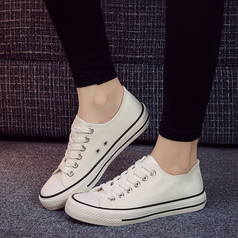 2023 new Canvas shoes Korean women style couple casual shoes | Shopee  Philippines
