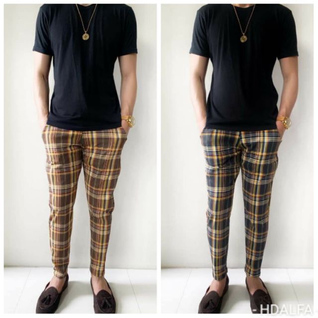 plaid pants formal