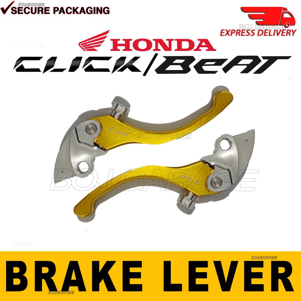 Honda Click V1/V2 Honda BeatFI Combi Brake Lever GOLD brand Full 