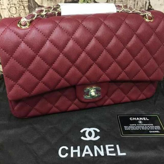 chanel red sling bag