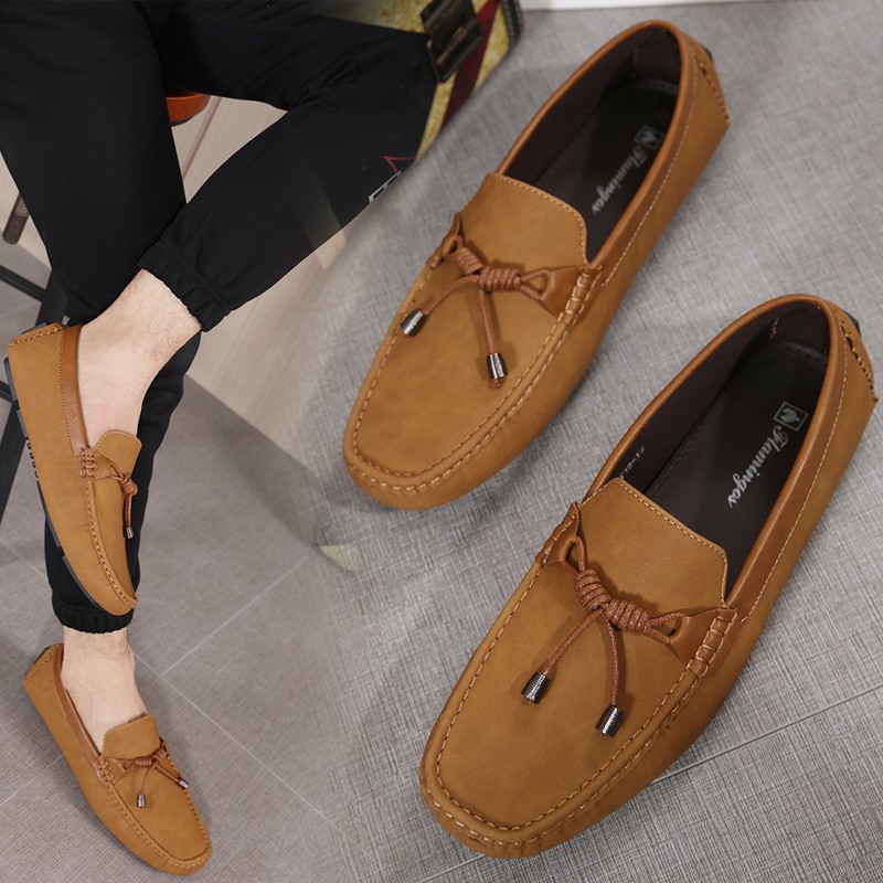 Flamingo TOPSIDER PURE Leather Loafer Boat fashion driving shoes for ...