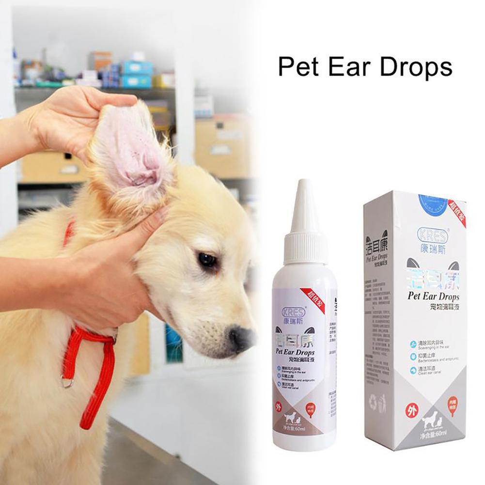 60ml Pet Ear Drops Ear Wash Ear Fluid for Cat Dog Ear Smelly Canal