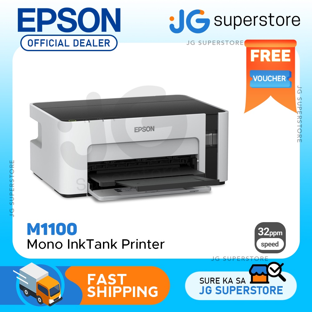 Epson M1100 Monochrome Ink Tank Printer 32ppm Print Speed, 1440 x 720