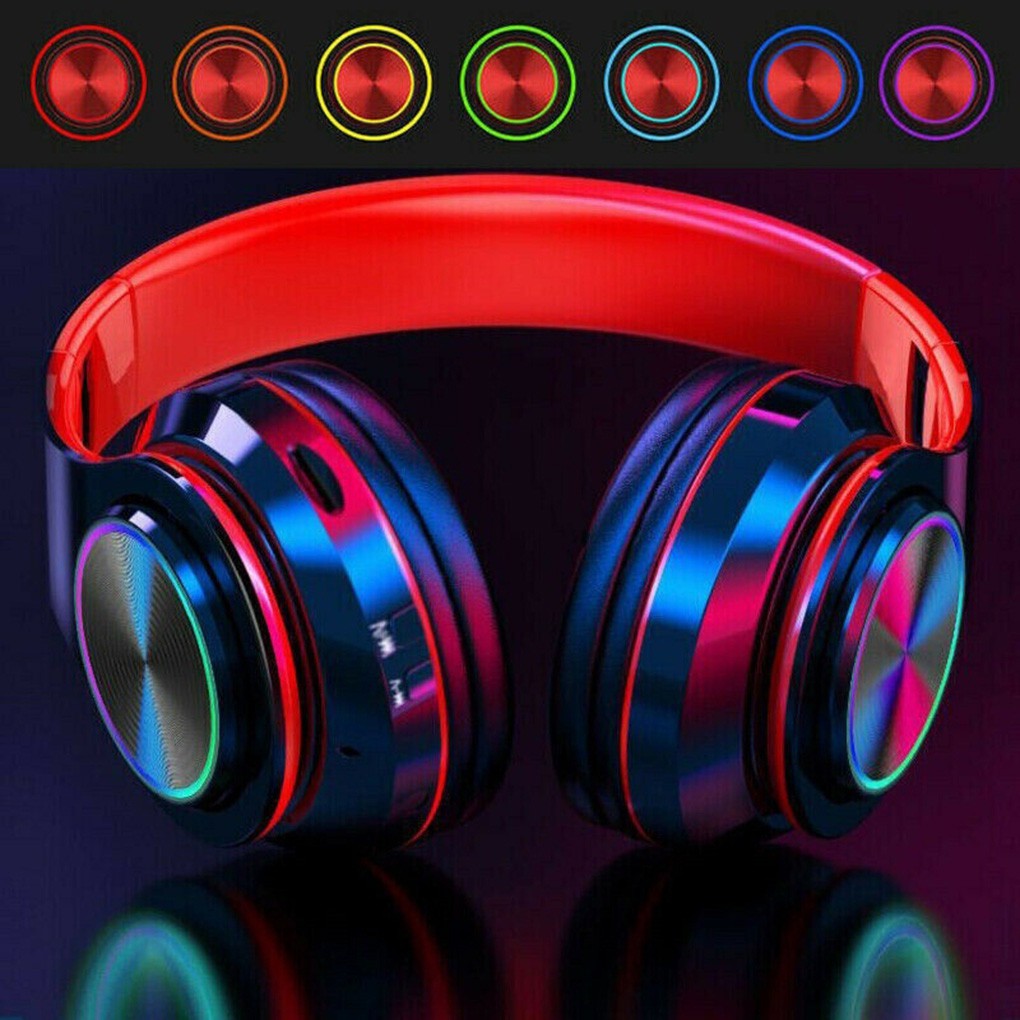 B39 LED Bluetooth V5.0 Headset Sports Headphone Subwoofer Wireless