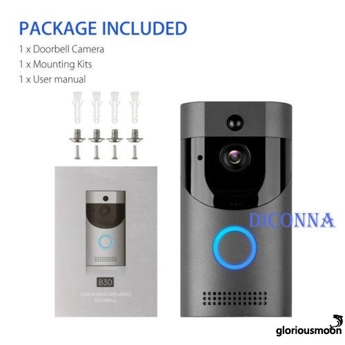 Slh Smart Wifi Doorbell Wireless Ir Video Camera Intercom Shopee