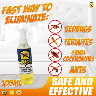 Bedbugs Goodbye Spray 100ml Natural Bed bugs Killer Effective Odorless 100ml Peppermint Scent uwfF