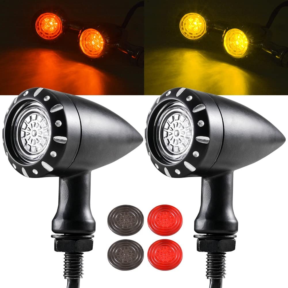 KATUR Motorcycle Bullet LED Tail Light Turn Signal Light Running Light