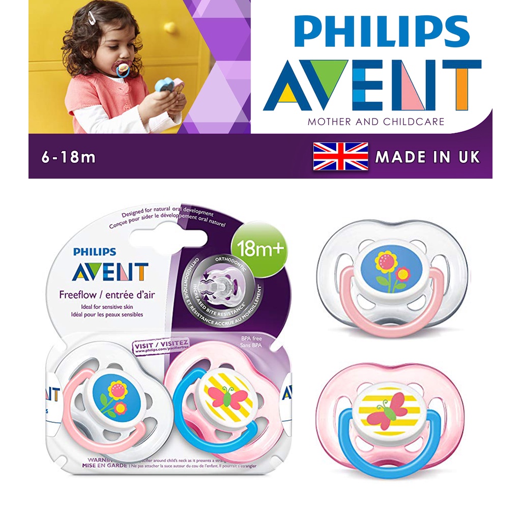 Philips Avent Pacifier 18m+ Orthodontic baby Soother with Silicone Teat for toddler 18 months