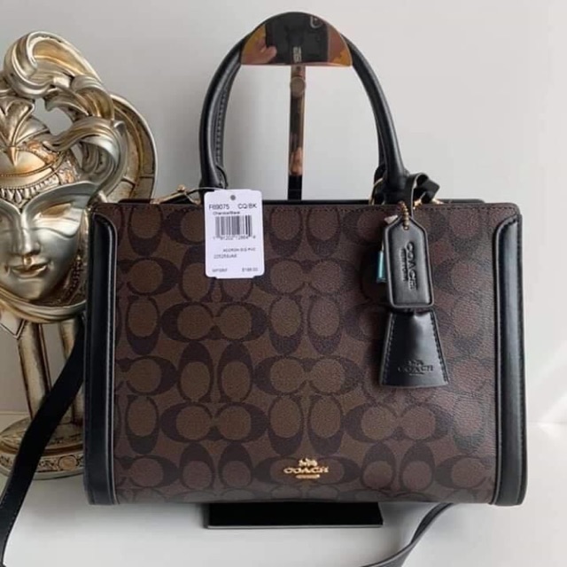 AUTHENTIC COACH ZOE CARRYALL HANDBAG l 11 1/2" (L) x 8" (H) x 5 1/4" (W