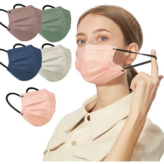 50PCS Rainbow Ombre COLOR Disposable Surgical Mask High Quality Facemask White Black Blue