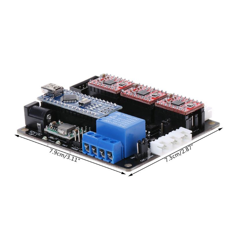 NANO Board New 3 Axis USB CNC Controller Kit Control Card A4988 USBCNC 