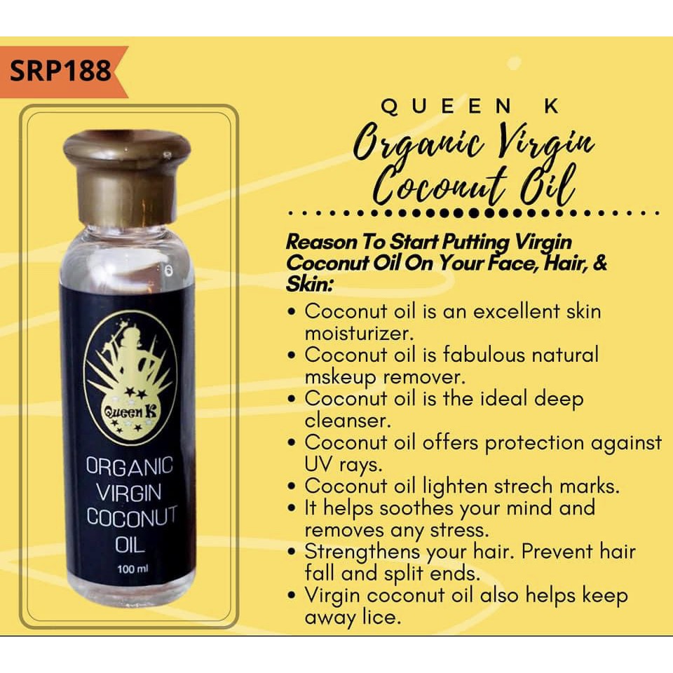 Virgin Coconut Oil Queen K Shopee Philippines
