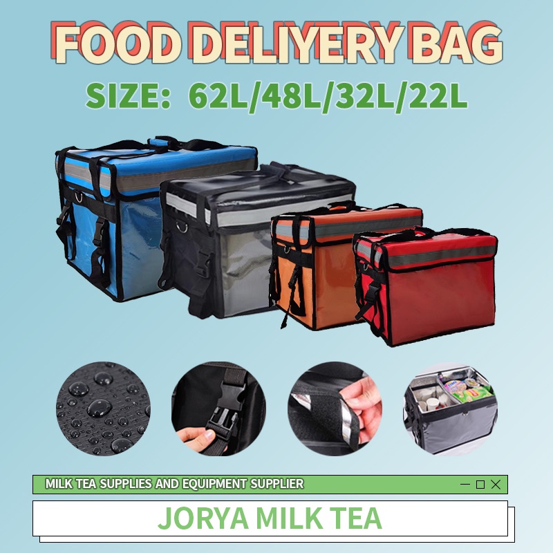 Food Delivery Bag Thermal Insulated Bag Motorcycle Delivery Food Bag