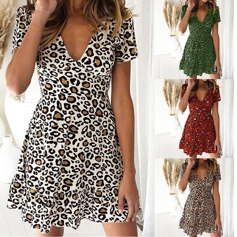 leopard dress casual