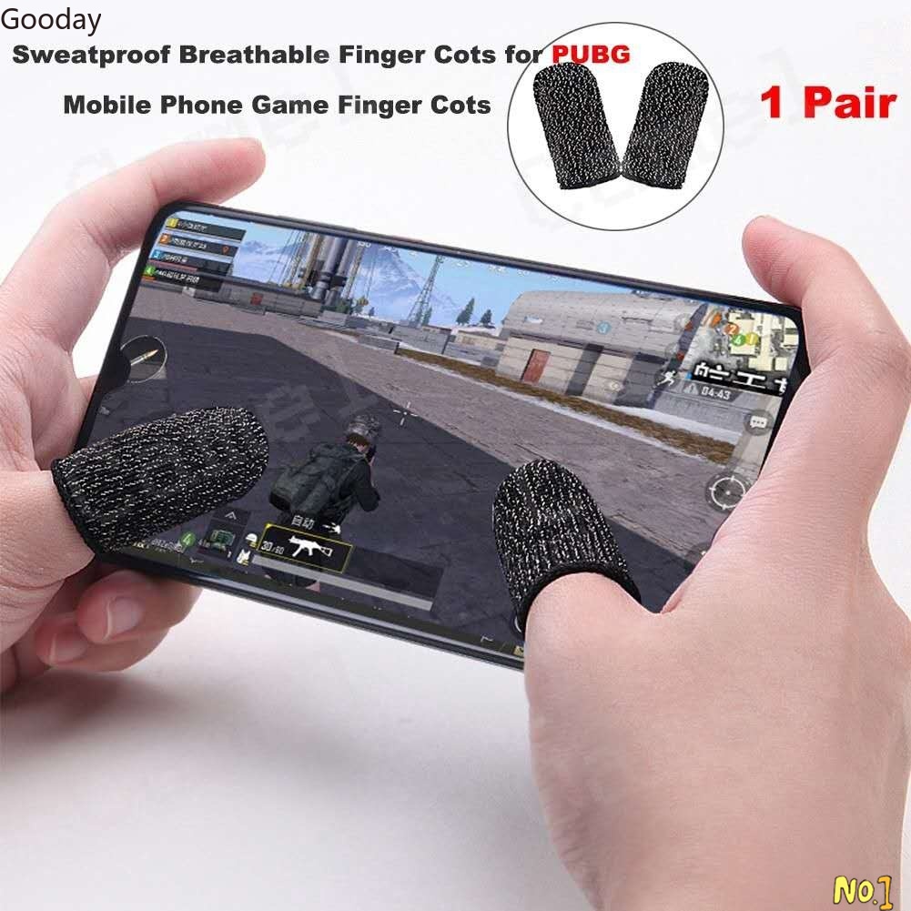 Gaming Finger Sleeve Black White, 20 Pieces Breathable Untral Thin Full Touch Screen Finger Sleeves Thumb Sleeves for Mobile Gaming Touchscreen Smart Phone Games