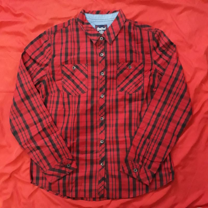 BNYJeans Vintage Outfitters Longsleeve Checkerd Red Shirt (Unisex ...