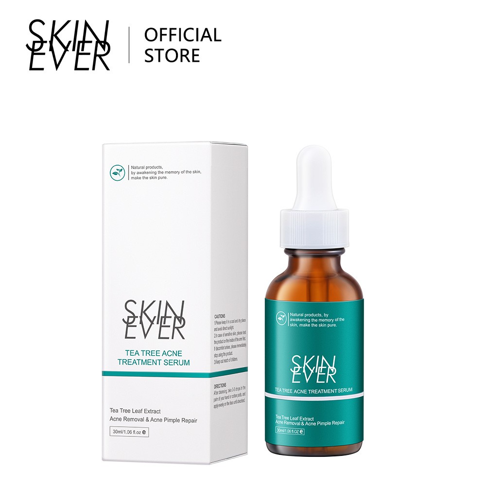 Skin Ever Tea Tree Acne Treatment Serum Anti Acne Oil Control Original  Essence Cruelty Free Repair Pimple 30ml | Shopee Philippines