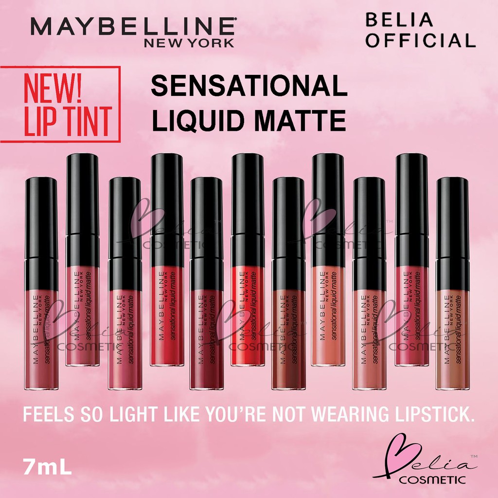 maybelline sensational liquid matte lip tint