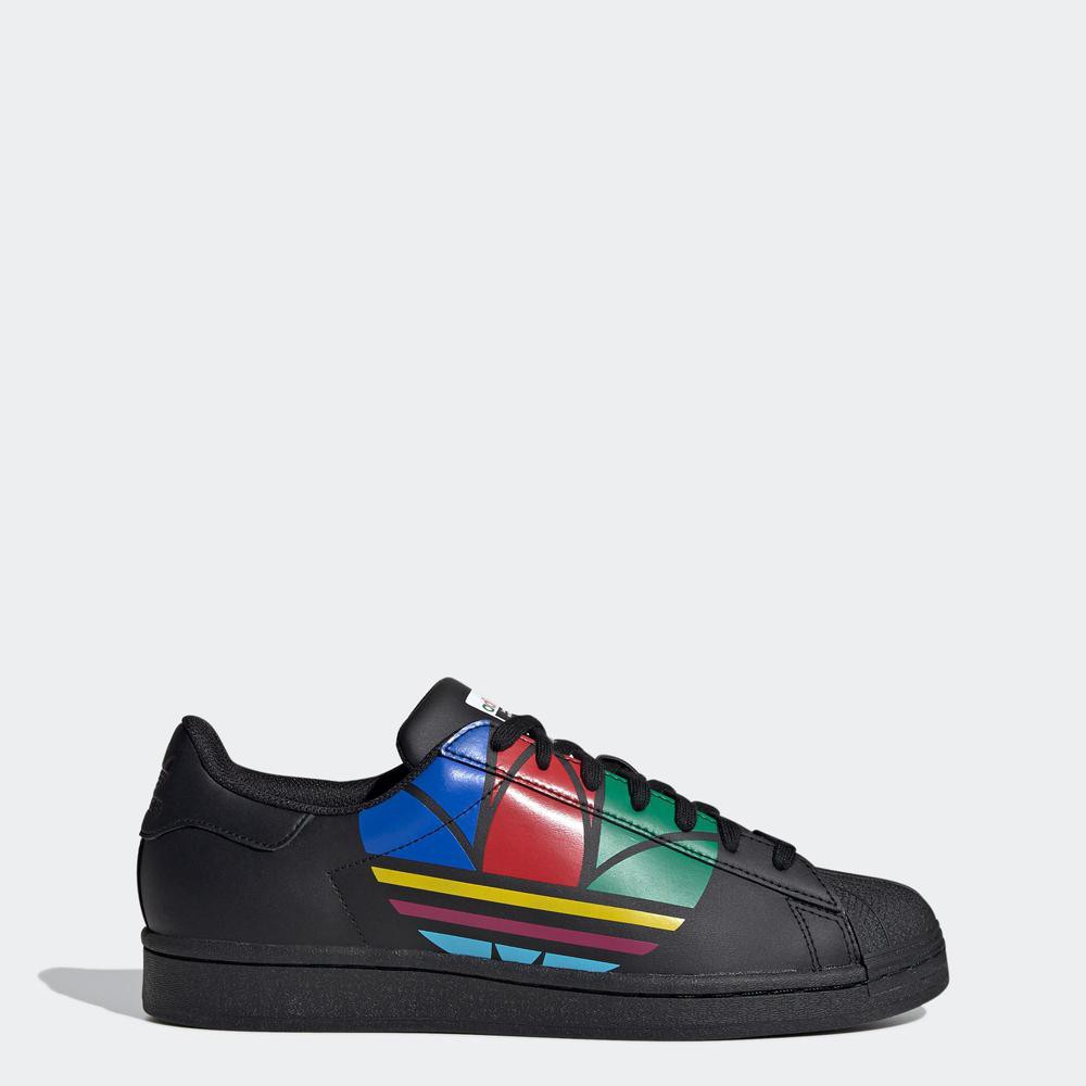 adidas originals superstar all black