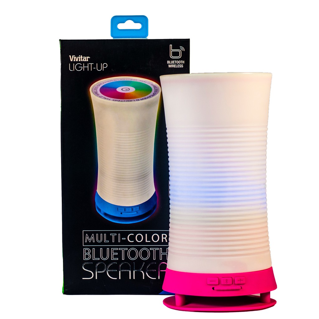 vivitar light up acrylic bluetooth speaker