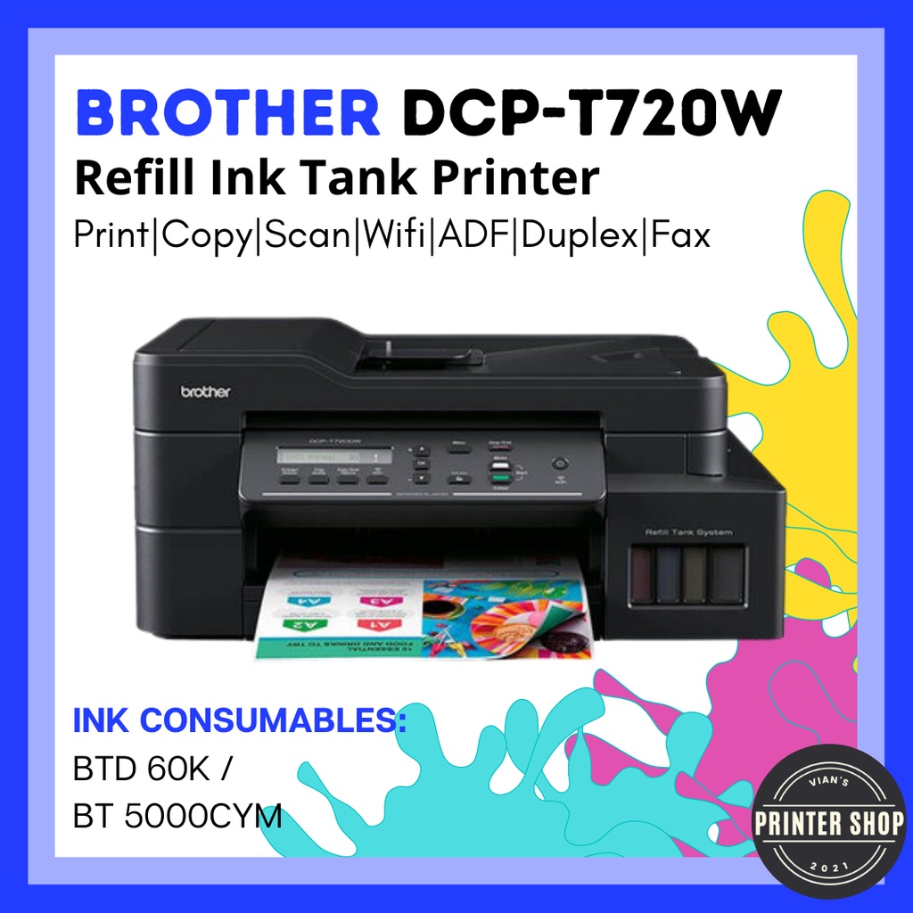 Brother DCP-T720DW Ink Tank Printer / DCPT720DW / T720DW / T720 / 720 ...