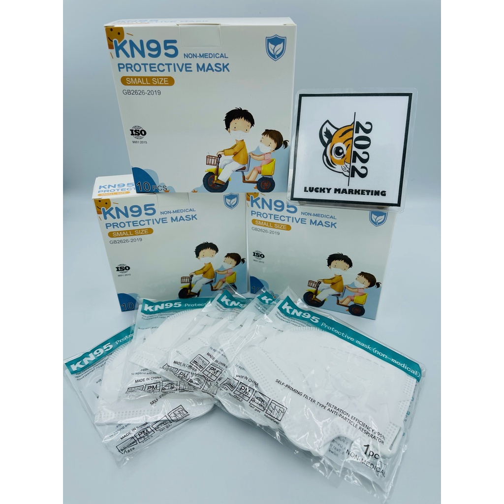 【ON HAND】face mask disposable aidelai KN95 Face Mask For Kids 5-PLY 10 PCS (Individually Packed)