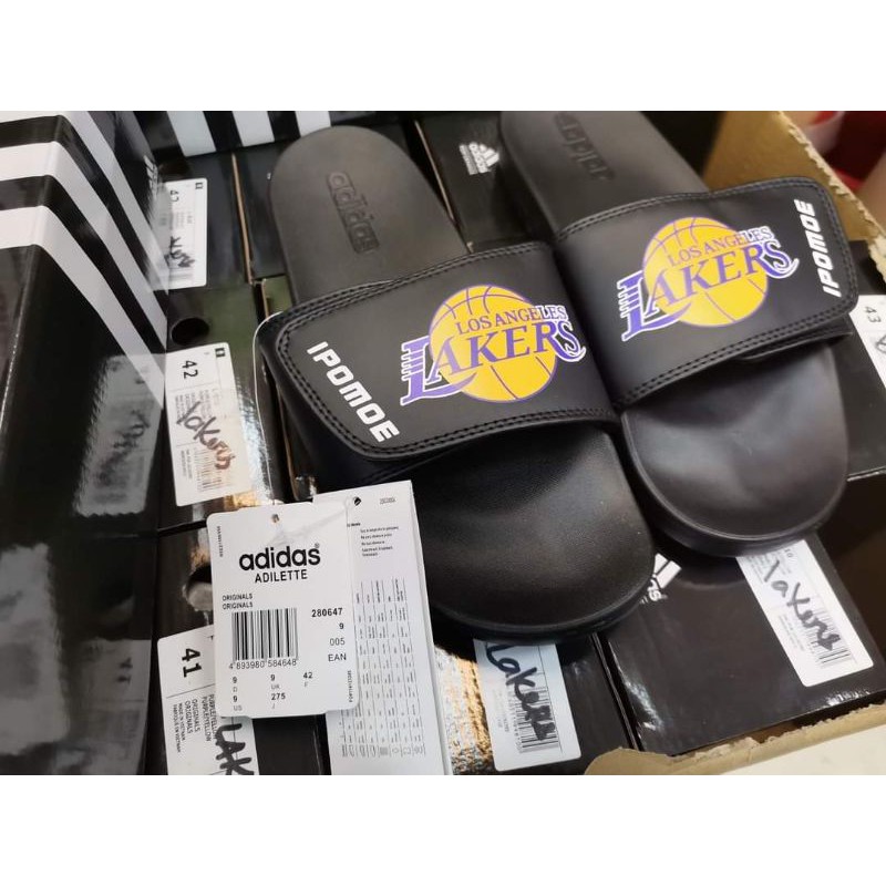 adidas lakers slides