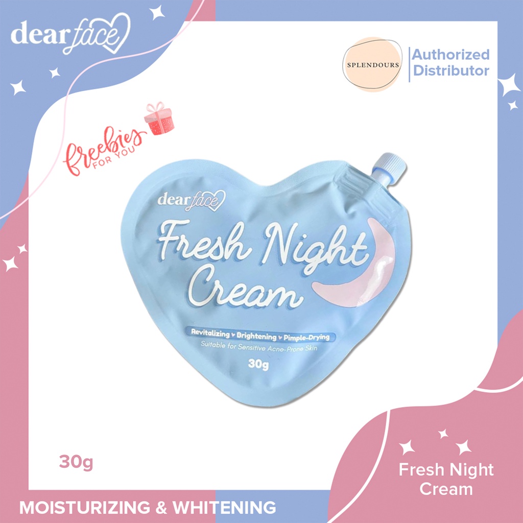 Mouthful Dear Face Fresh Night Cream (with freebies) Shopee Philippines