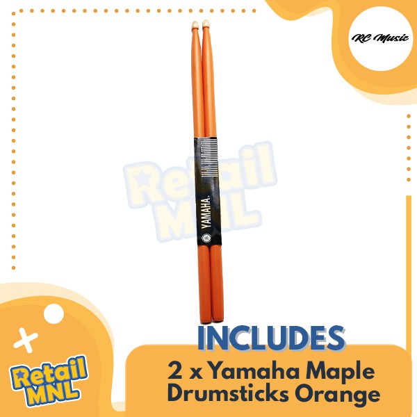 Retailmnl Yamaha Maple Drumsticks Professional Wood Drum Sticks 5A (Yamaha) Drums Accessories