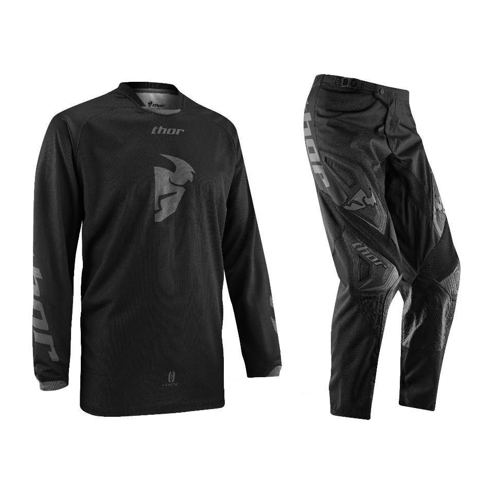 black motocross jersey