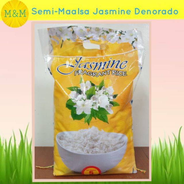 MnM Bigas: Semi Maalsa Jasmine Denorado Rice (5 Kg) | Shopee Philippines