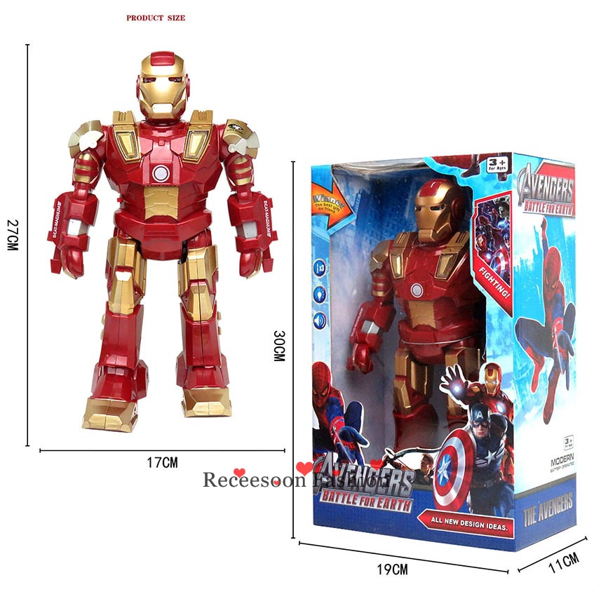 iron man walking robot toy