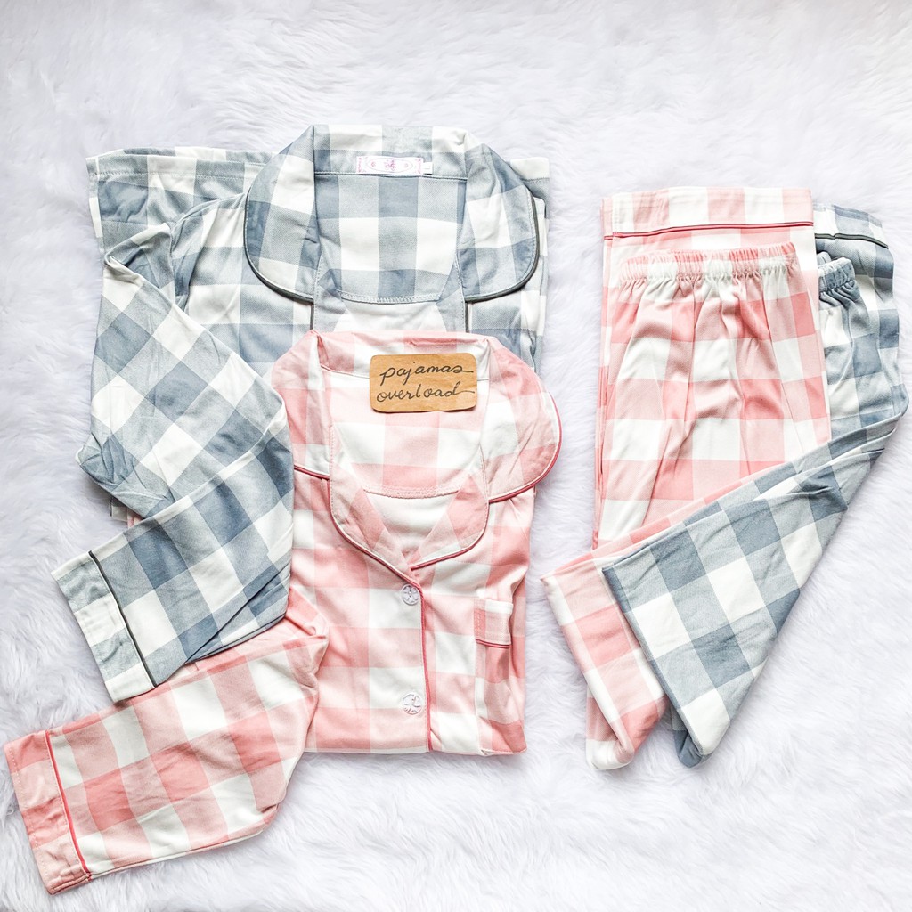 ROSS polycotton longsleeves + pants pajama set PajamasOverlaod Shopee Philippines