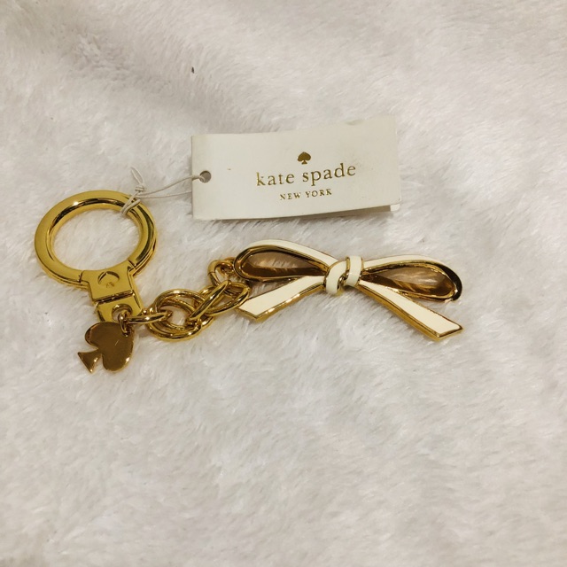 Kate Spade White Bow Key Ring Bag Charm | Shopee Philippines