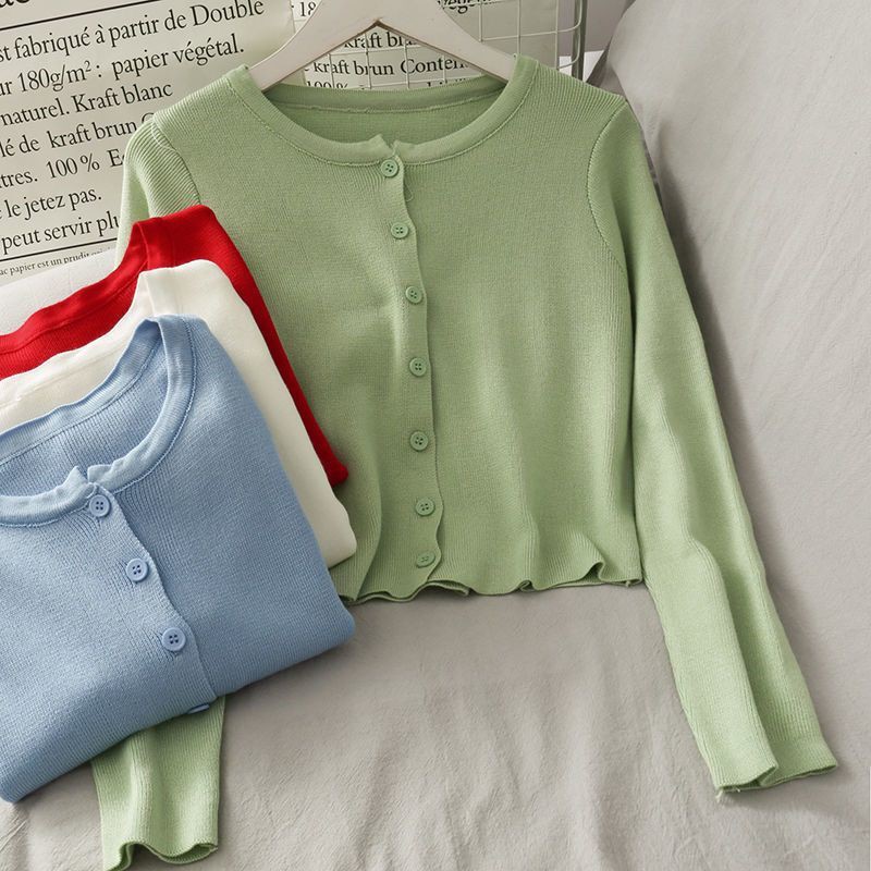 silk knit cardigan