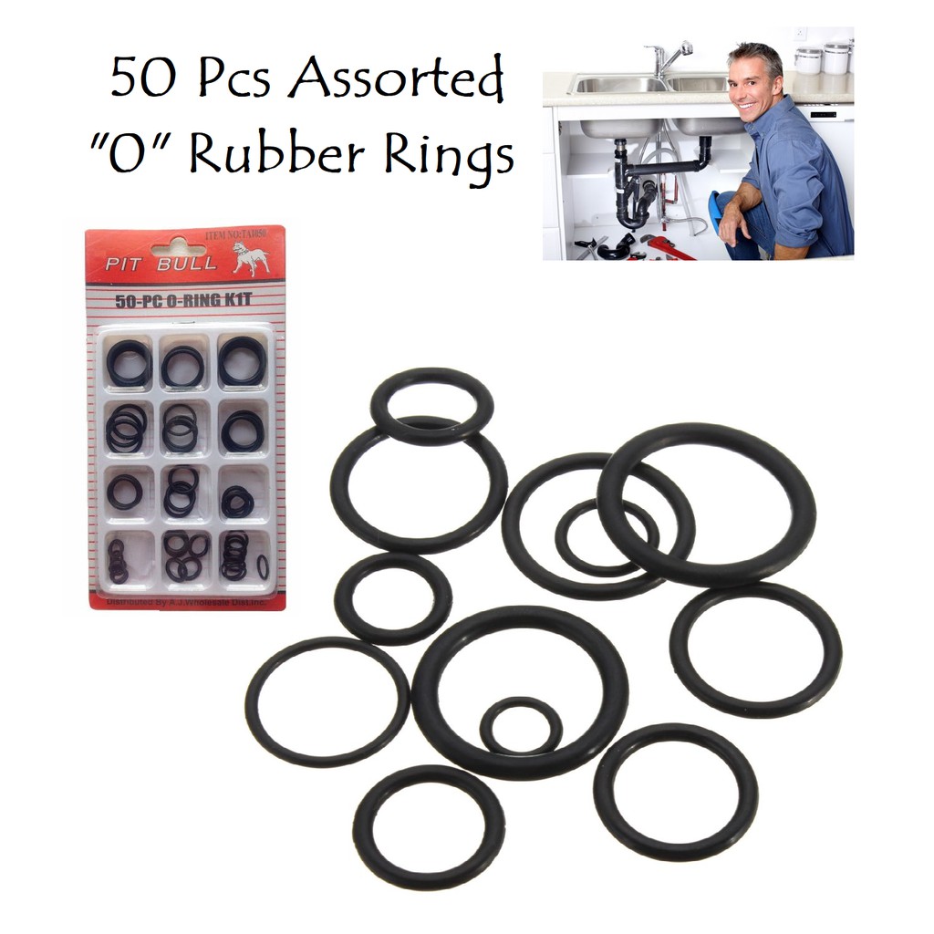 Geneva 50 Pcs Assorted O Ring Set Rubber O Ring Seals Plumbing Shopee Philippines