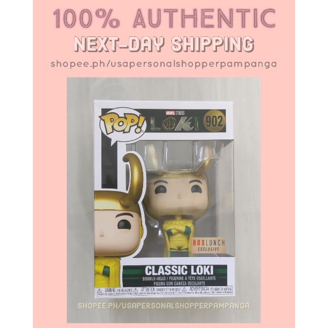 Funko Pop! #902 Marvel Studios Loki CLASSIC LOKI (Boxlunch Exclusive ...