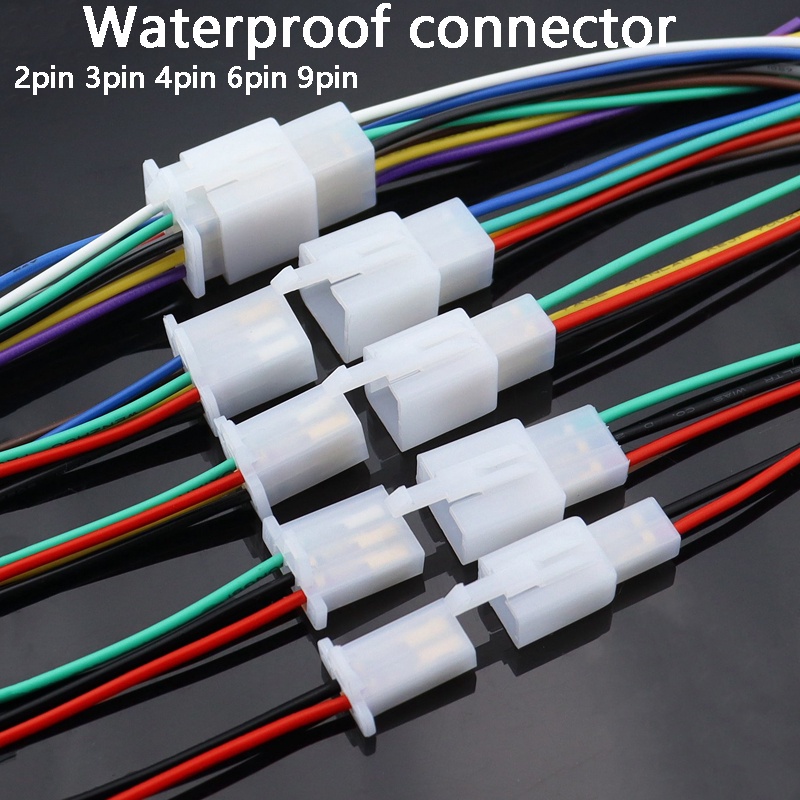 Plug Car Terminal Wire Connector Block Socket Male+Female 2.8mm 2/3/4/6