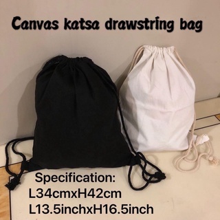 10pcs Thick Canvas katsa drawstring bag Back pack String bag backpack eco bag